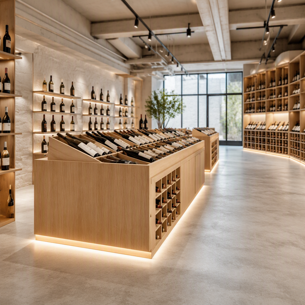 wood wine display wood wine display