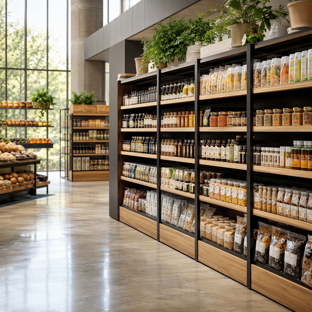 store shelving layout