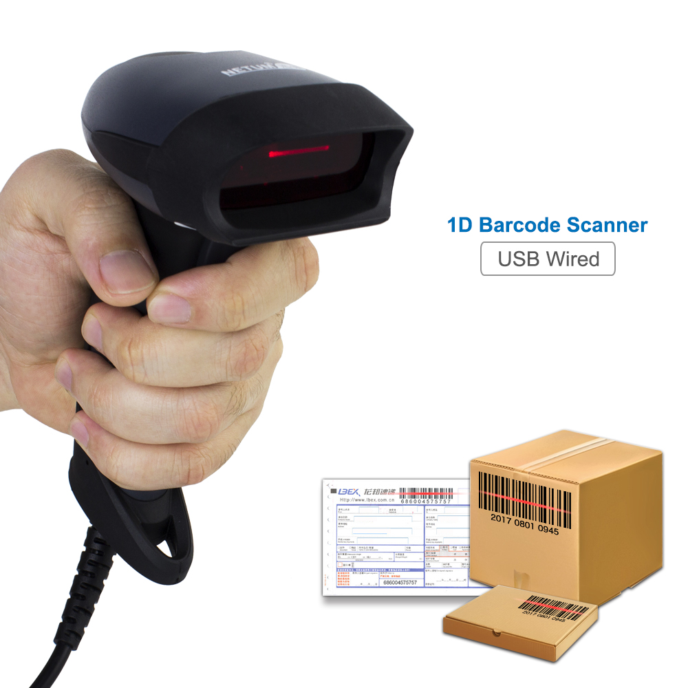 Leitor de código de barras portátil com fio a laser NT-M1 1D