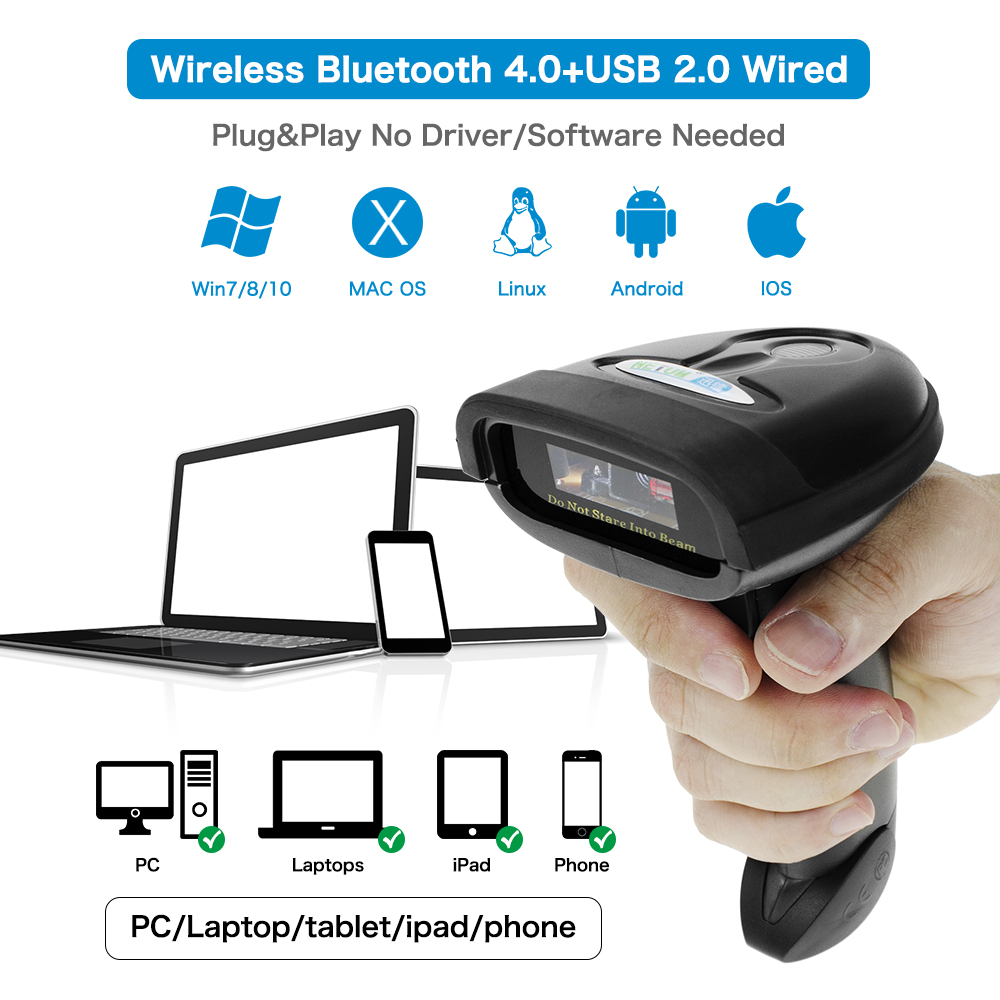 √ Simpaticotech™ DIGITUS LETTORE CODICI A BARRE 2D BLUETOOTH PER