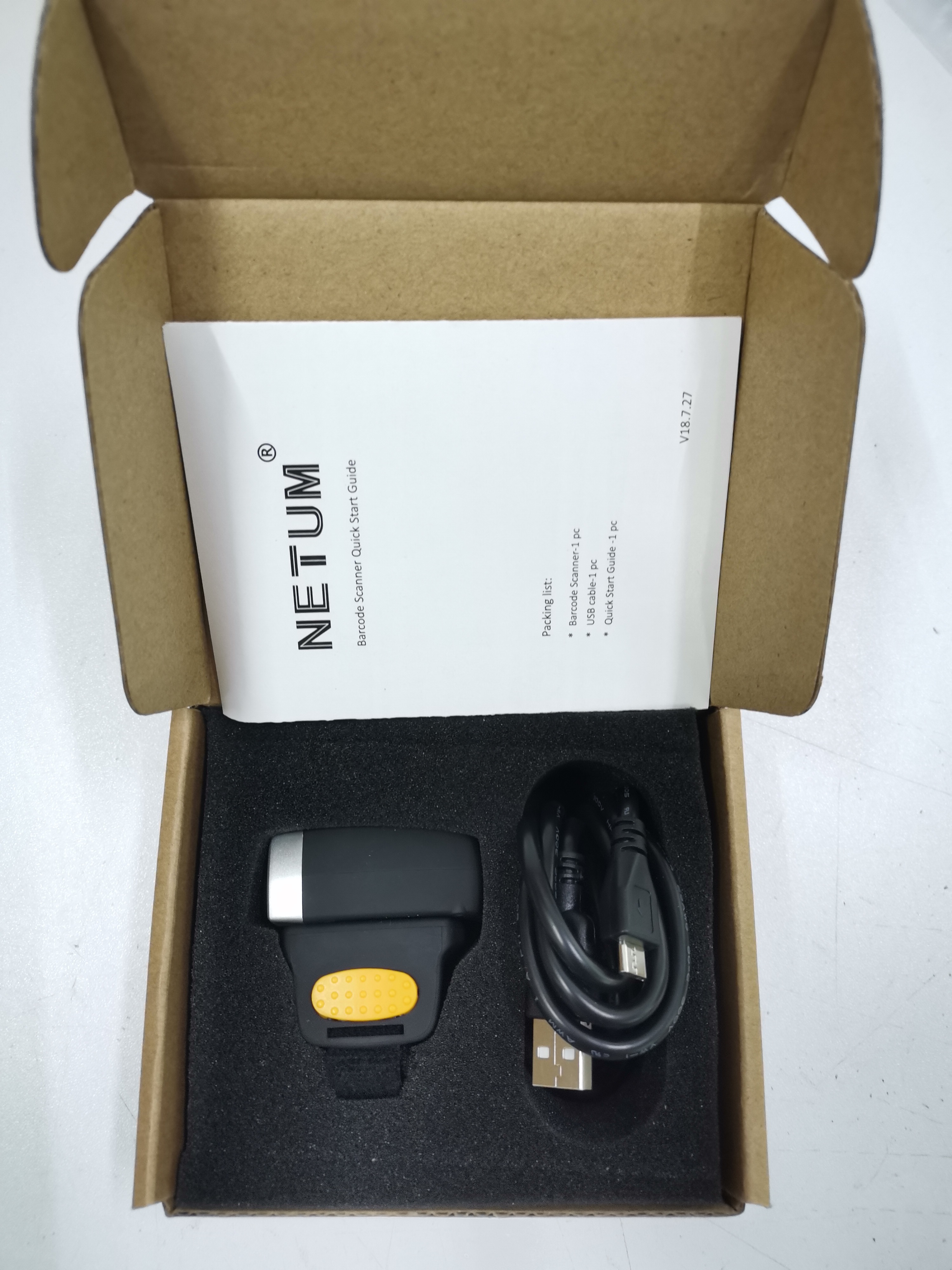 NETUM NT-R3 1D CCD Ring Bluetooth Barcode Scanner