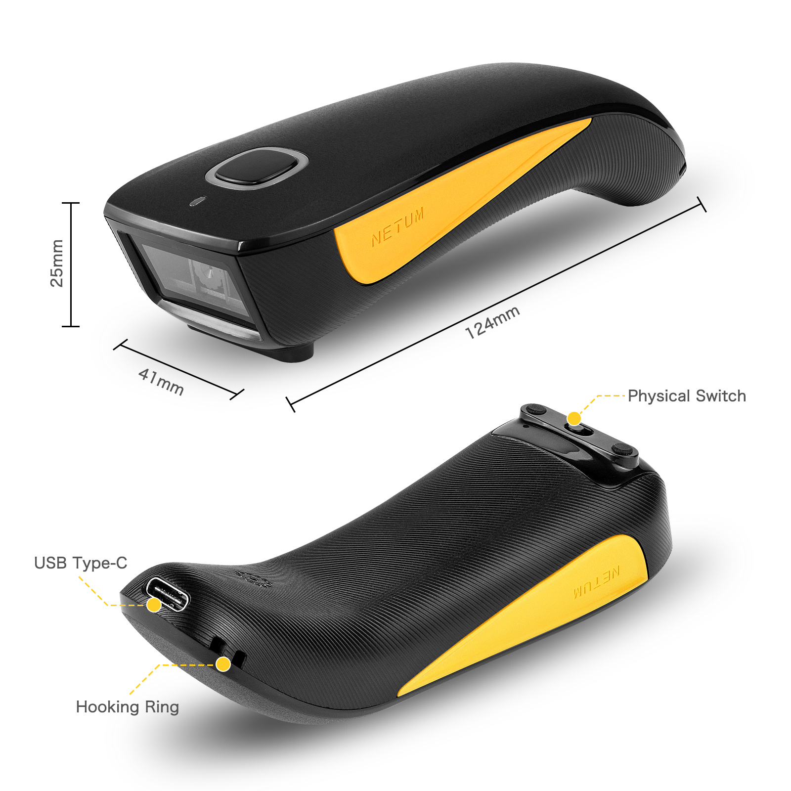 2D Bluetooth Barcode Scanner