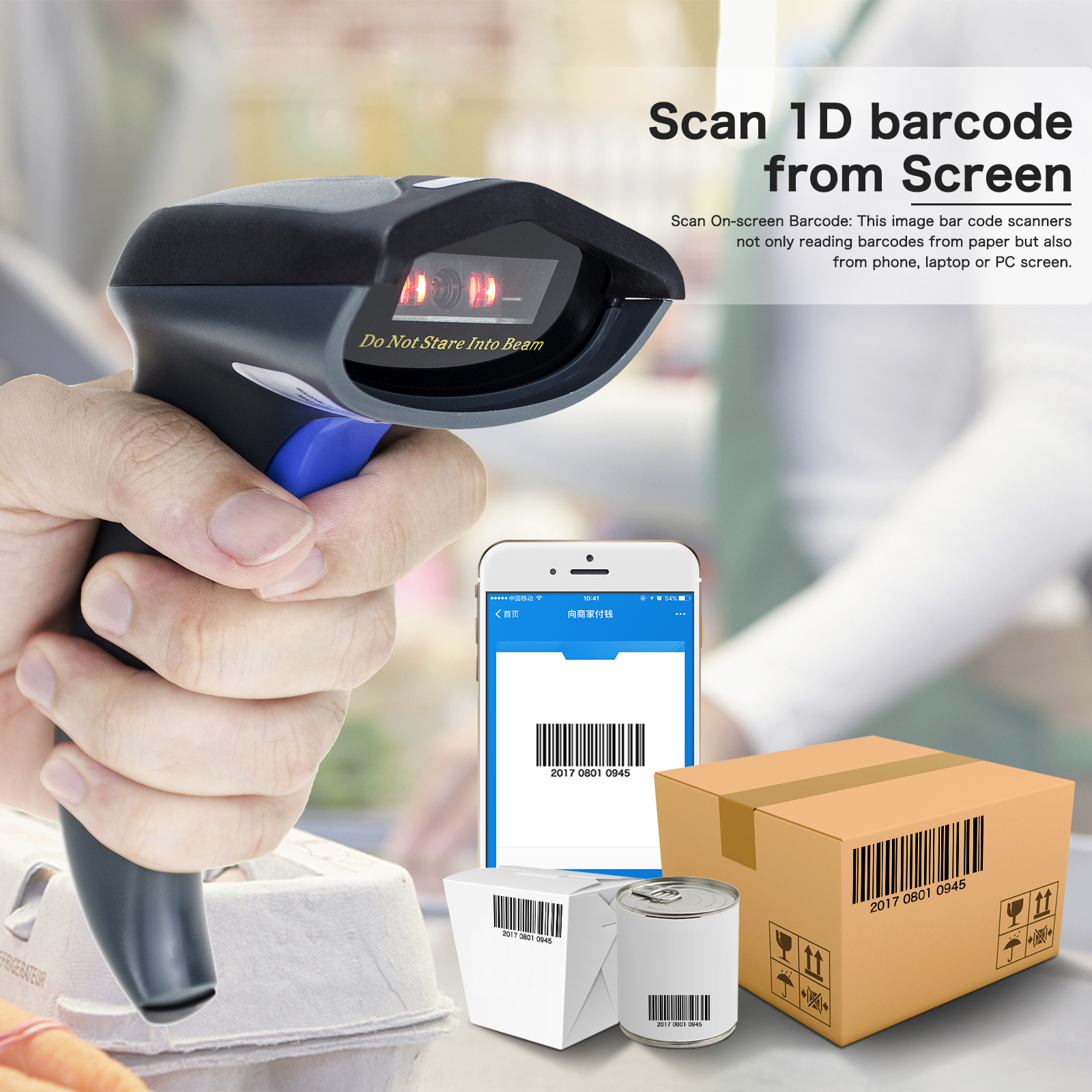 NETUM NT-W6-X 1D Bluetooth Barcode Scanner Support Android