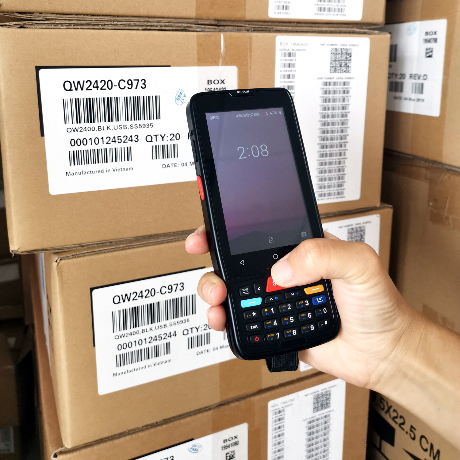NETUM PDA-D7100, NT-M71 PDA Android Terminal 2D Barcode Scanner Touch Screen Android Terminal Device with WIFI 4G GPS