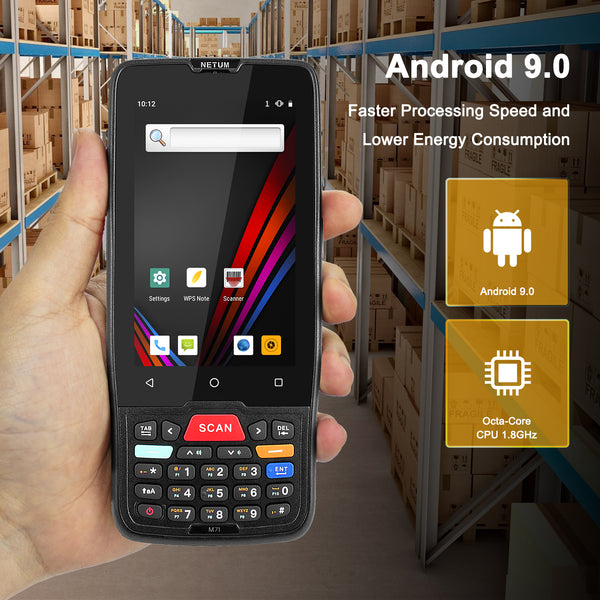 NETUM PDA-D7200 NT-M72 PDA Android Terminal 2D Barcode Scanner Pantalla táctil con WIFI 4G GPS