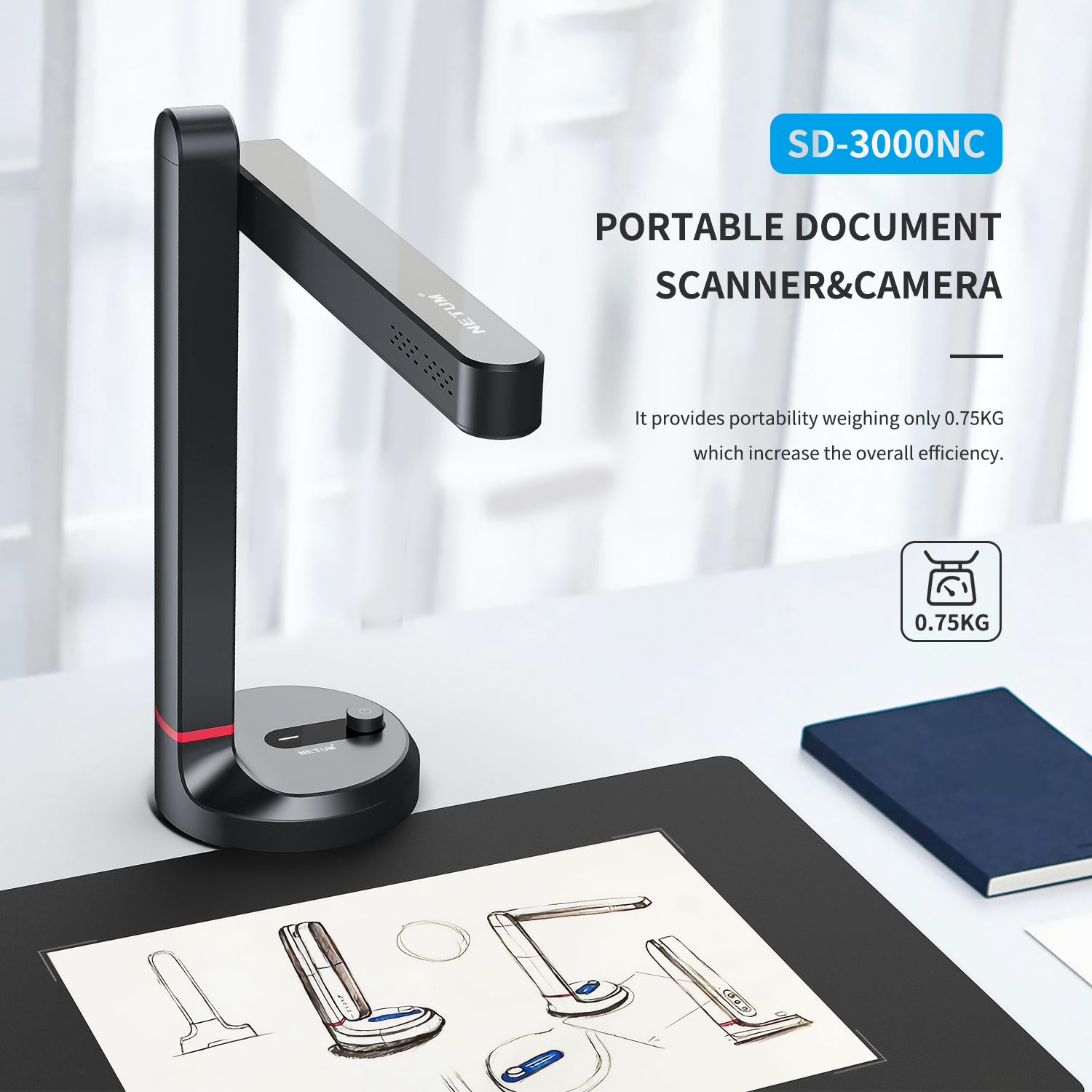 High Speed Photo Doc OCR Document Scanner