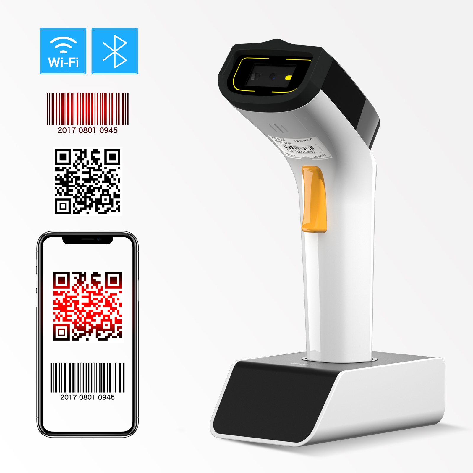 NETUM DS2800 Wifi Blutooth Wireless QR Code Scanner