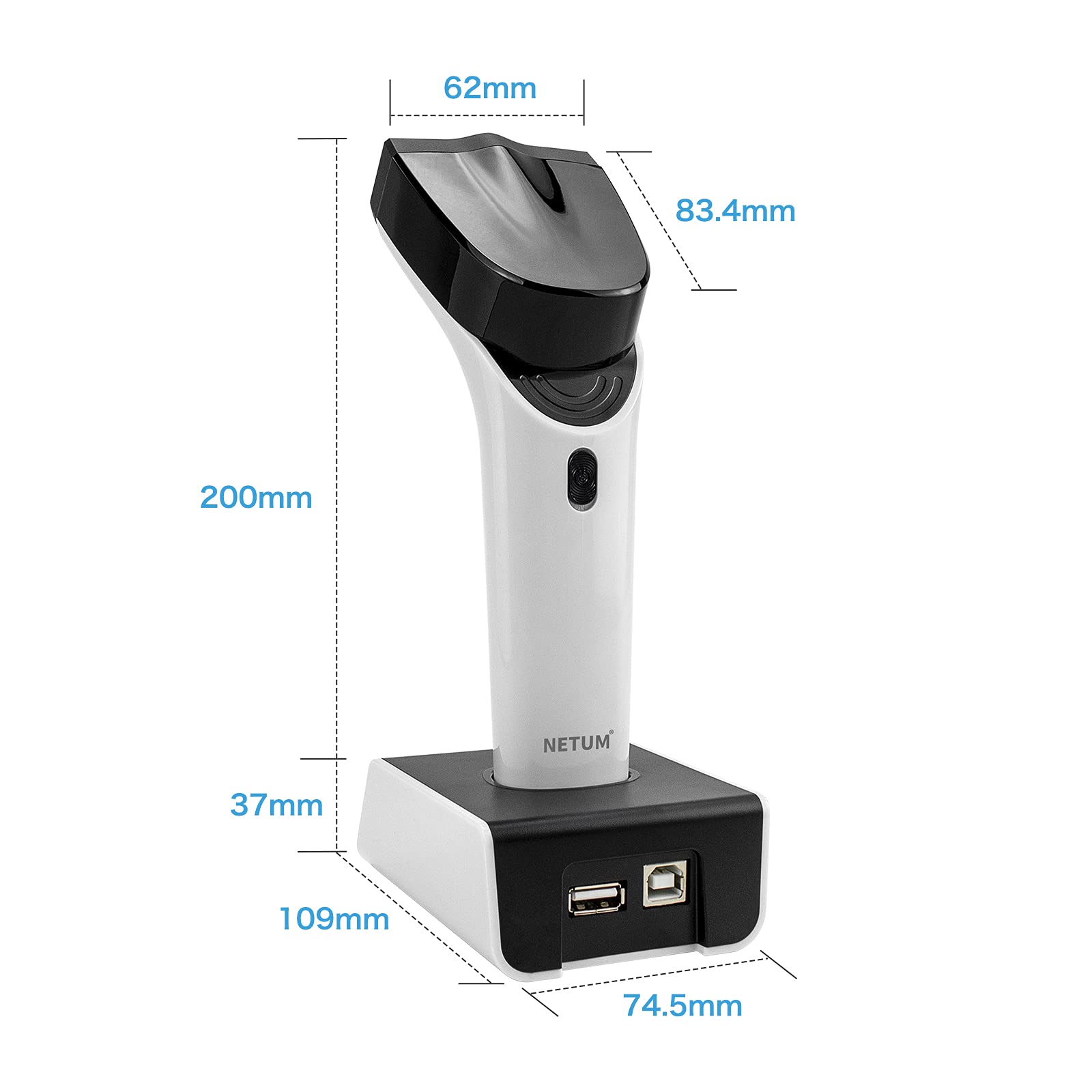 NETUM DS8100 Hands Free Automatic Sensing Bar Code Reader 1D 2D QR pdf417 RFID HF Scanner