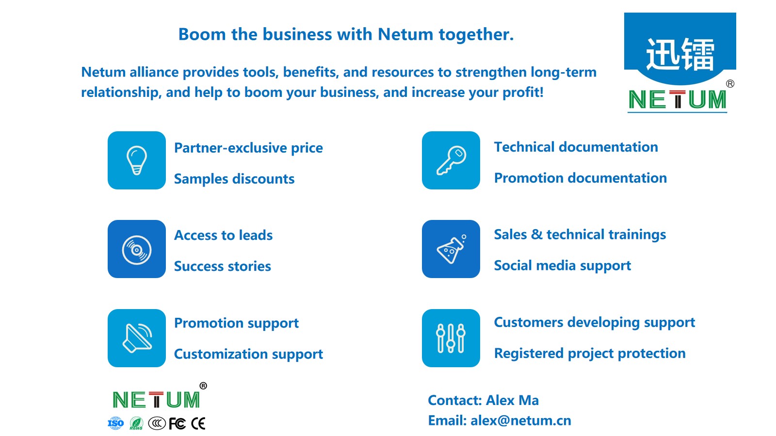 Boom the business with Netum together