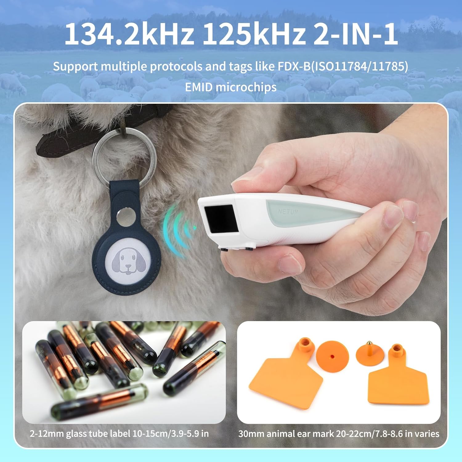 134.2Khz 125Khz scanner