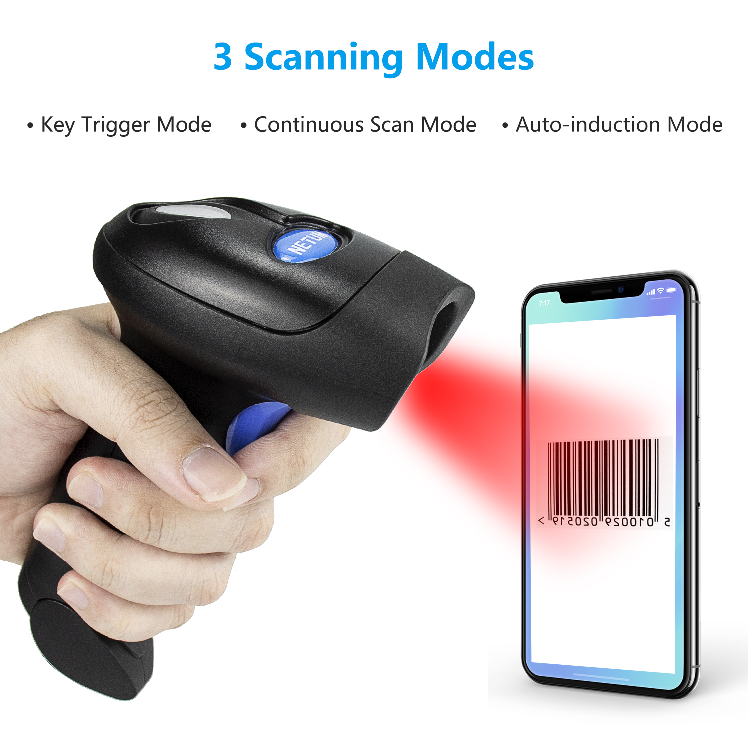 NETUM L8 2D Wireless 2.4G Hz Barcode Auto Scanner