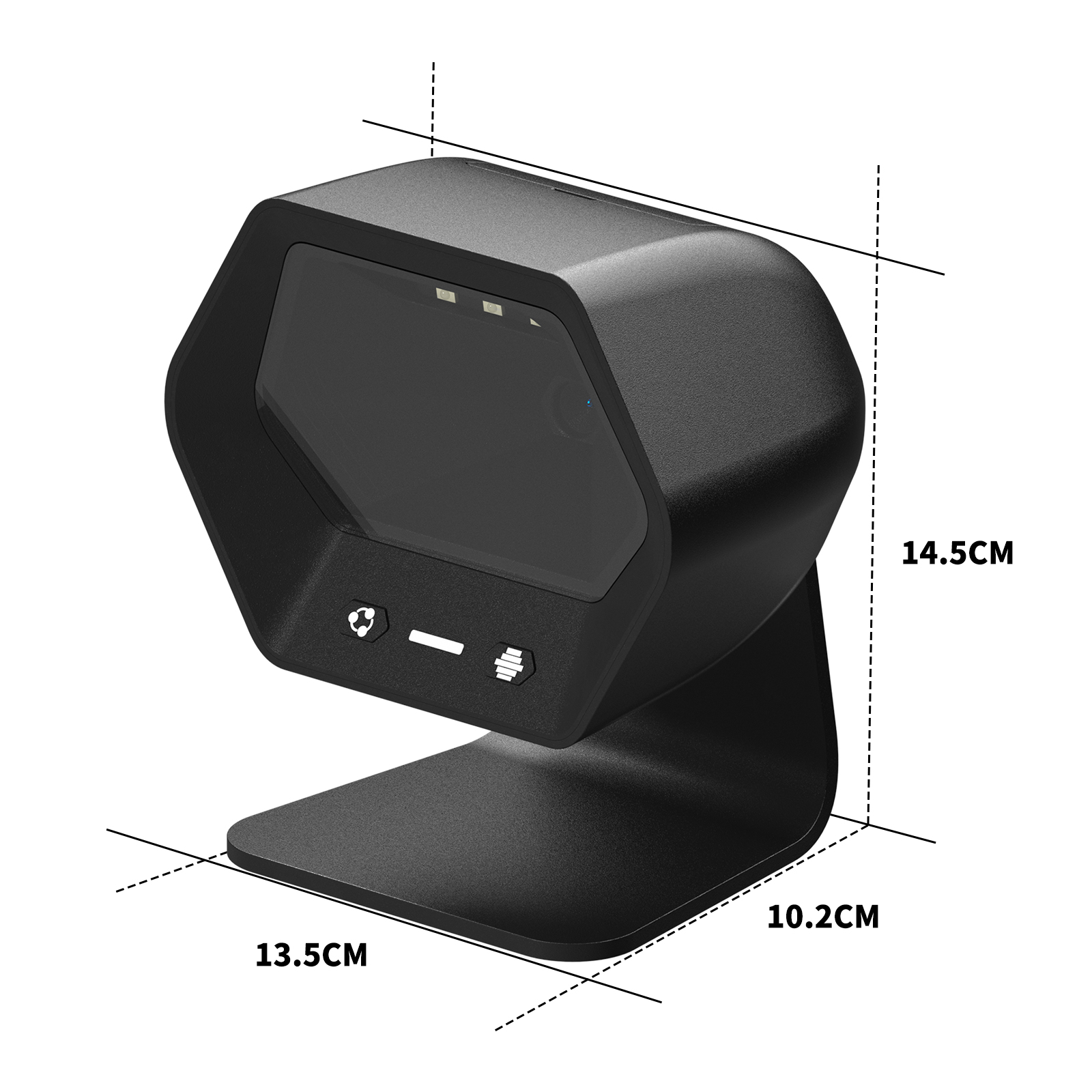 D-8600 1MP Hands-Free Omnidirectional 2D Desktop Bar code Reader Barcode Scanner