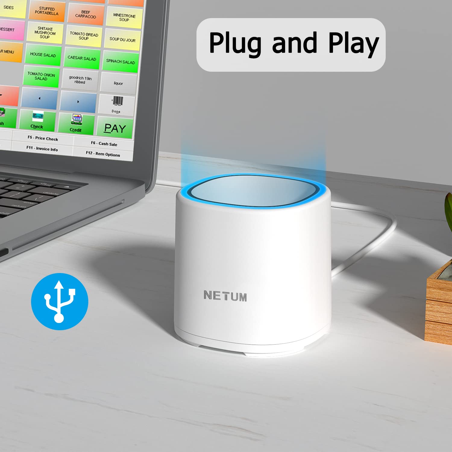 NT-5090 NETUM 2D barcode reader qr code reader USB barcode scanner Payment Box for Alipay wechat pay