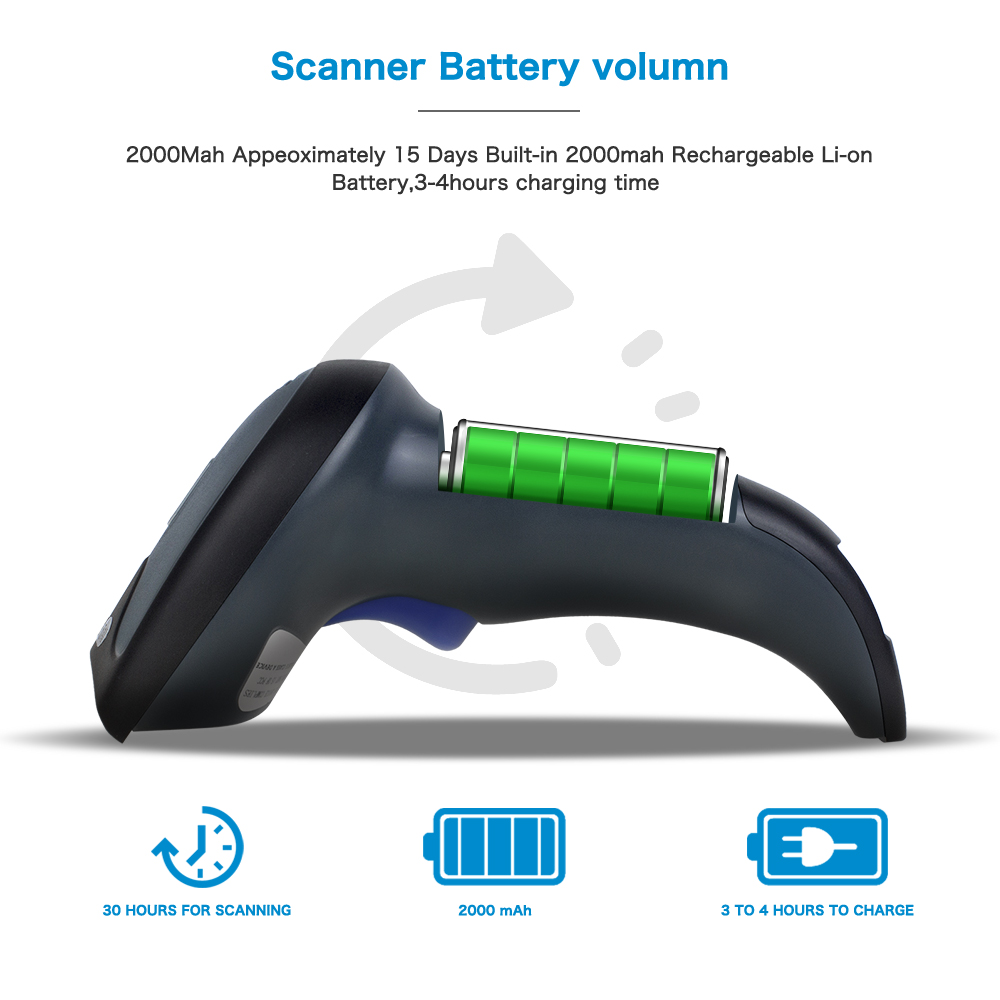 W8 Wireless Wi-Fi 2D Barcode Scanner