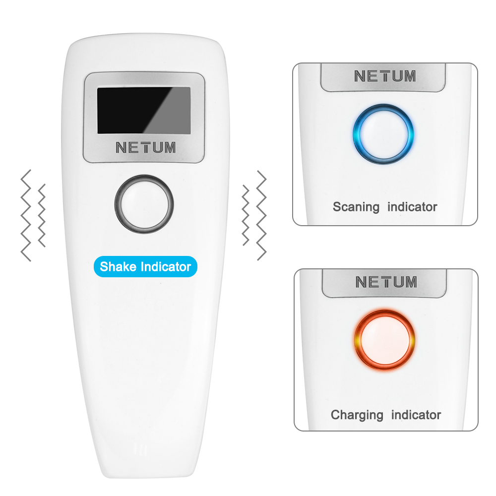 NETUM Z2S WIFI 2D 2.4G Hz Barcode Scanner Support Screen Scanning