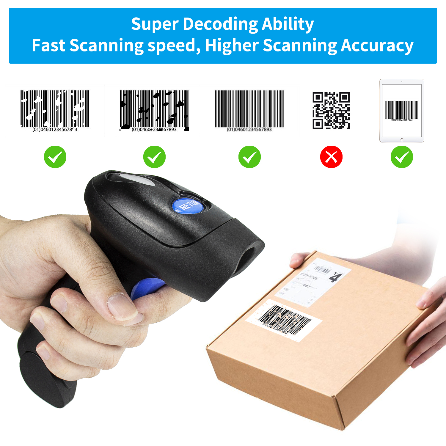 1D CCD Barcode Scanner