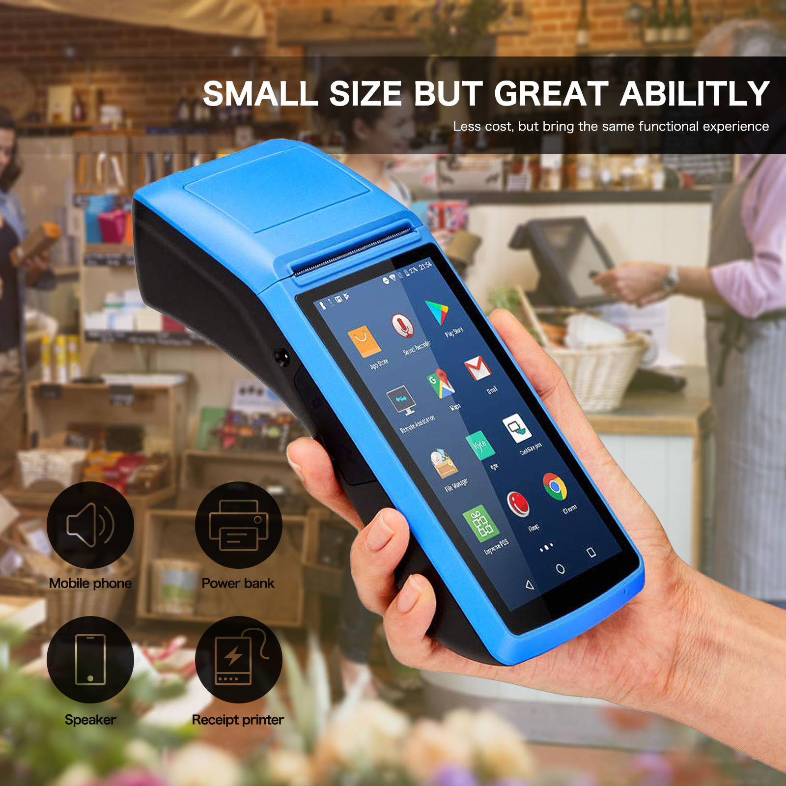 What is the difference between a barcode scanner and a PDA (handheld terminal)?