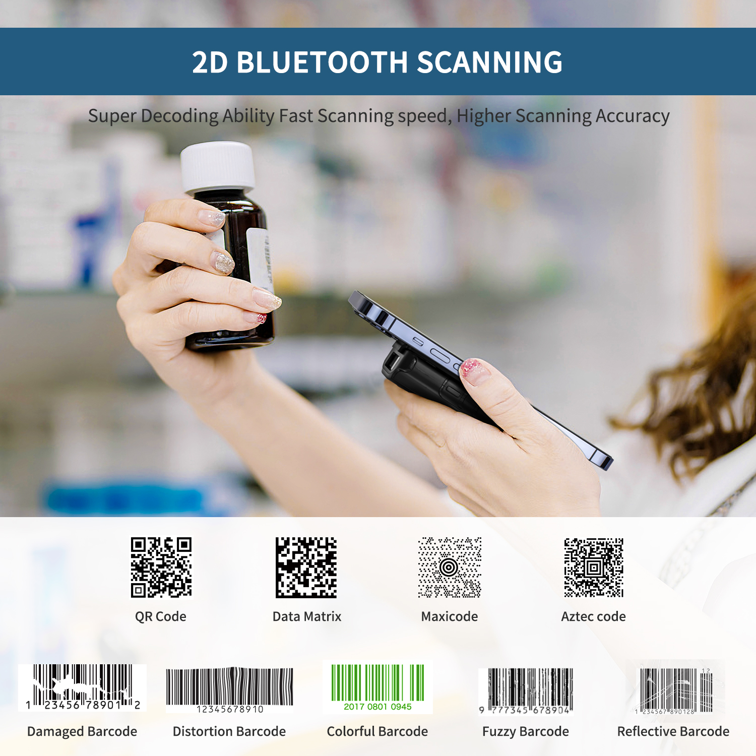 Handheld barcode scanner