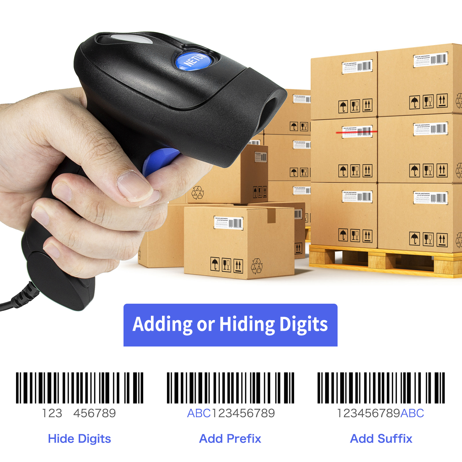 What is the difference between a wired barcode scanner and a wireless barcode scanner?