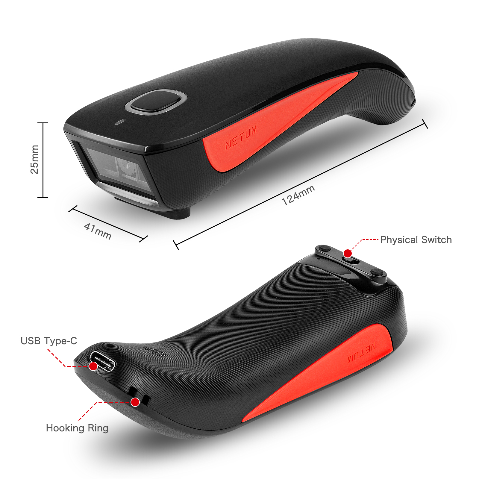 C990 2D Wireless Barcode Scanner