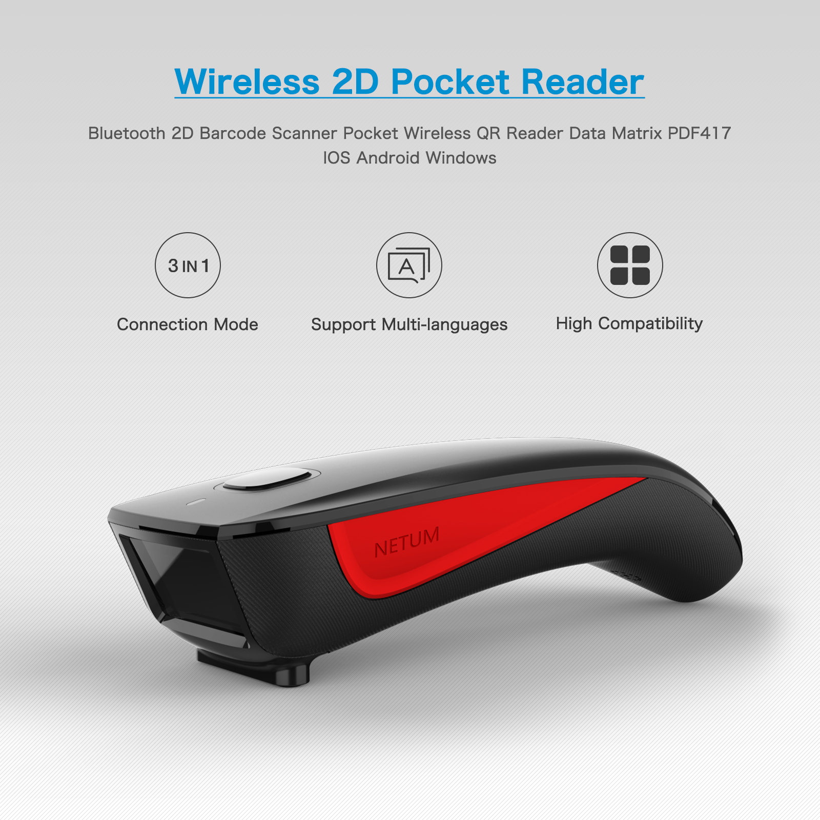 C990 2D Wireless Barcode Scanner