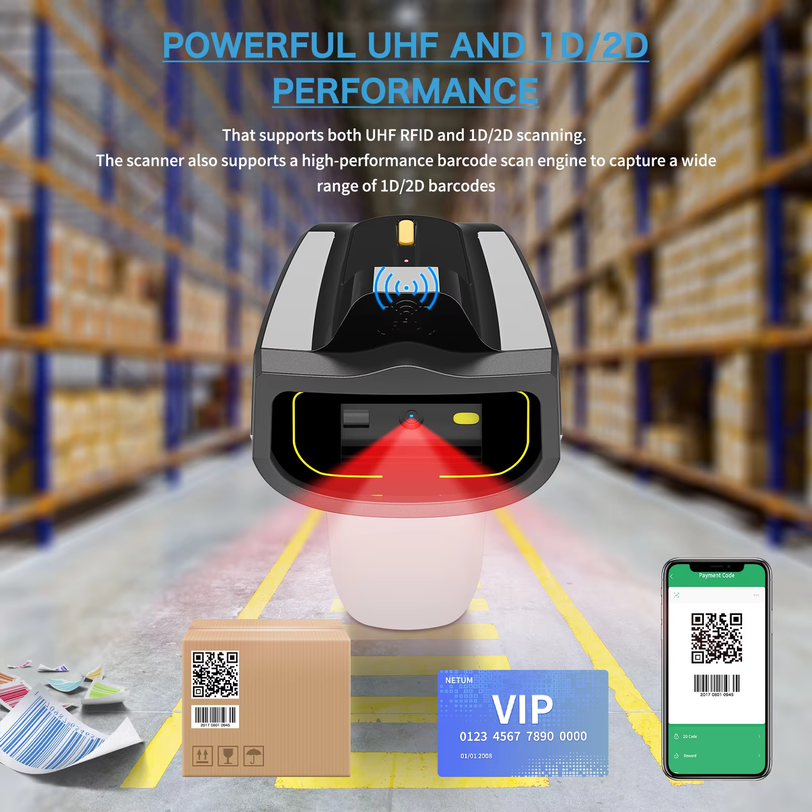 What is the difference between an RFID scanner and a barcode scanner?