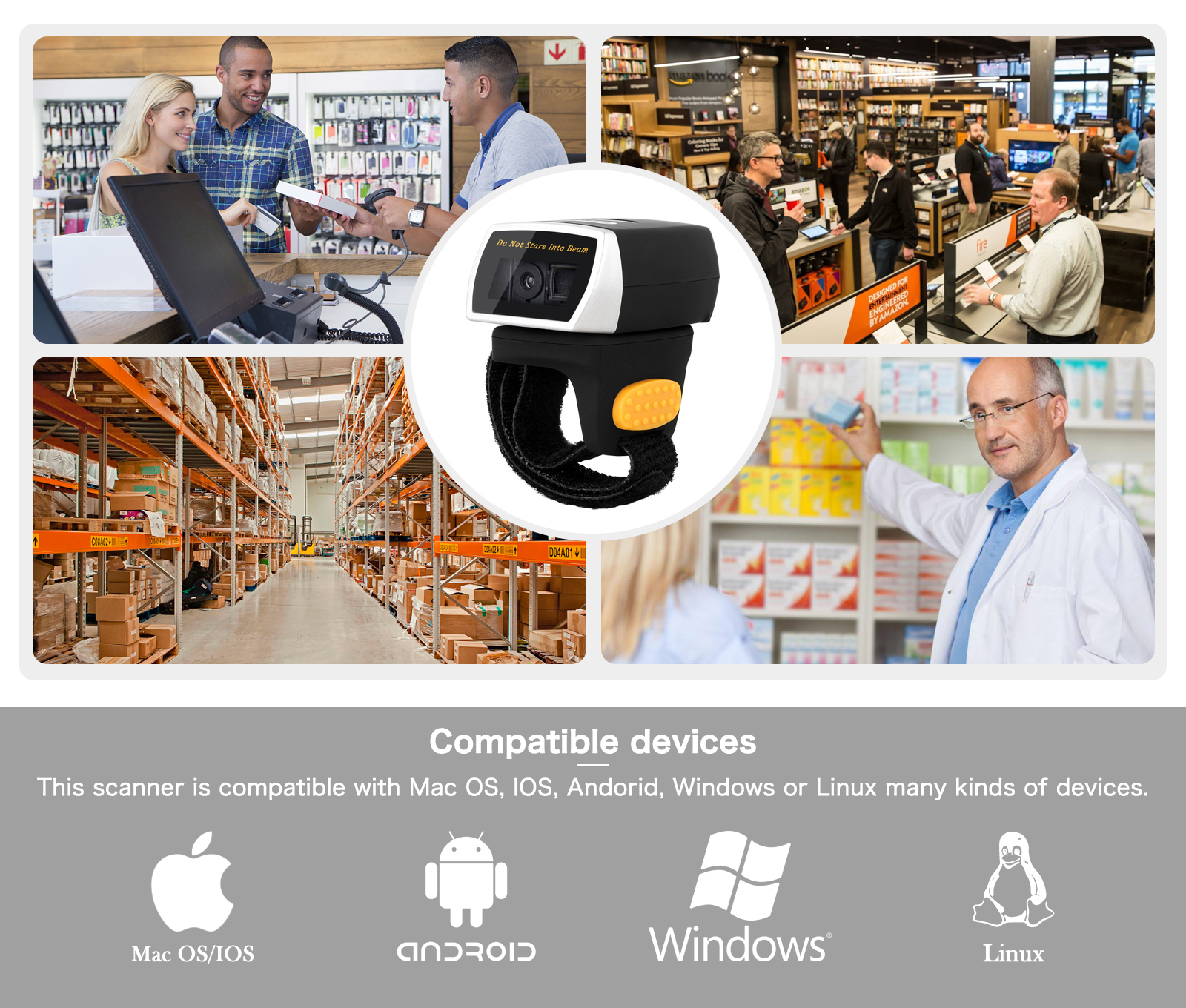 wireless ring barcode scanner