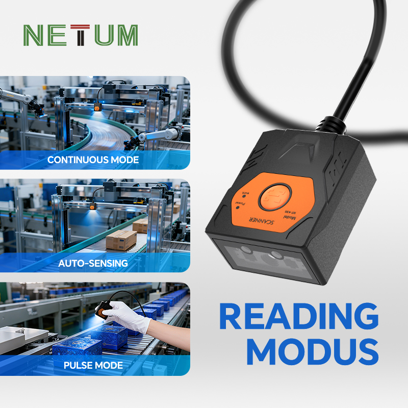 NT-430 Industrial Fixed Mount Barcode Scanner