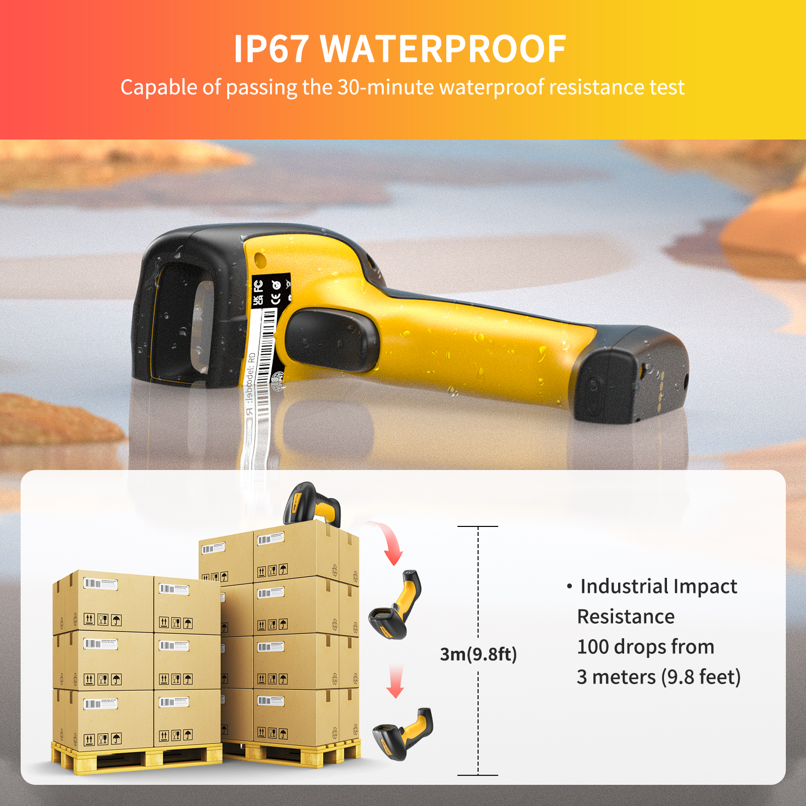 NT-1202 IP67 2D Wired Barcode Reader