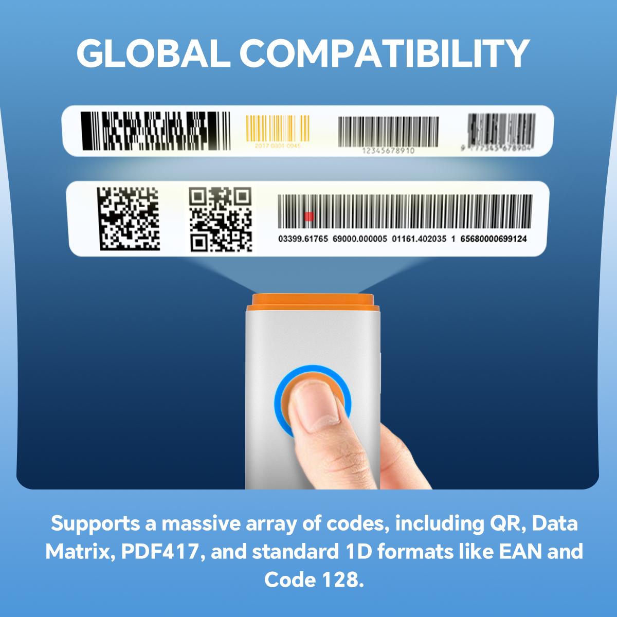 NETUM U820 2D Wireless Portable Barcode Scanner