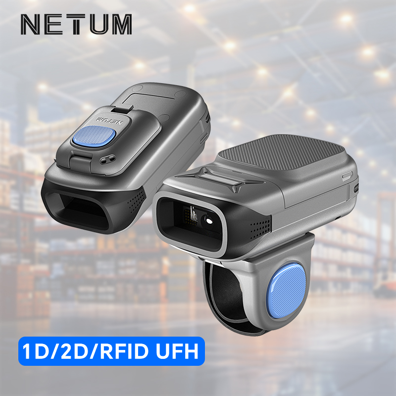 RF5520U Ring-style + Handheld, 2D + RFID Portable Scanner