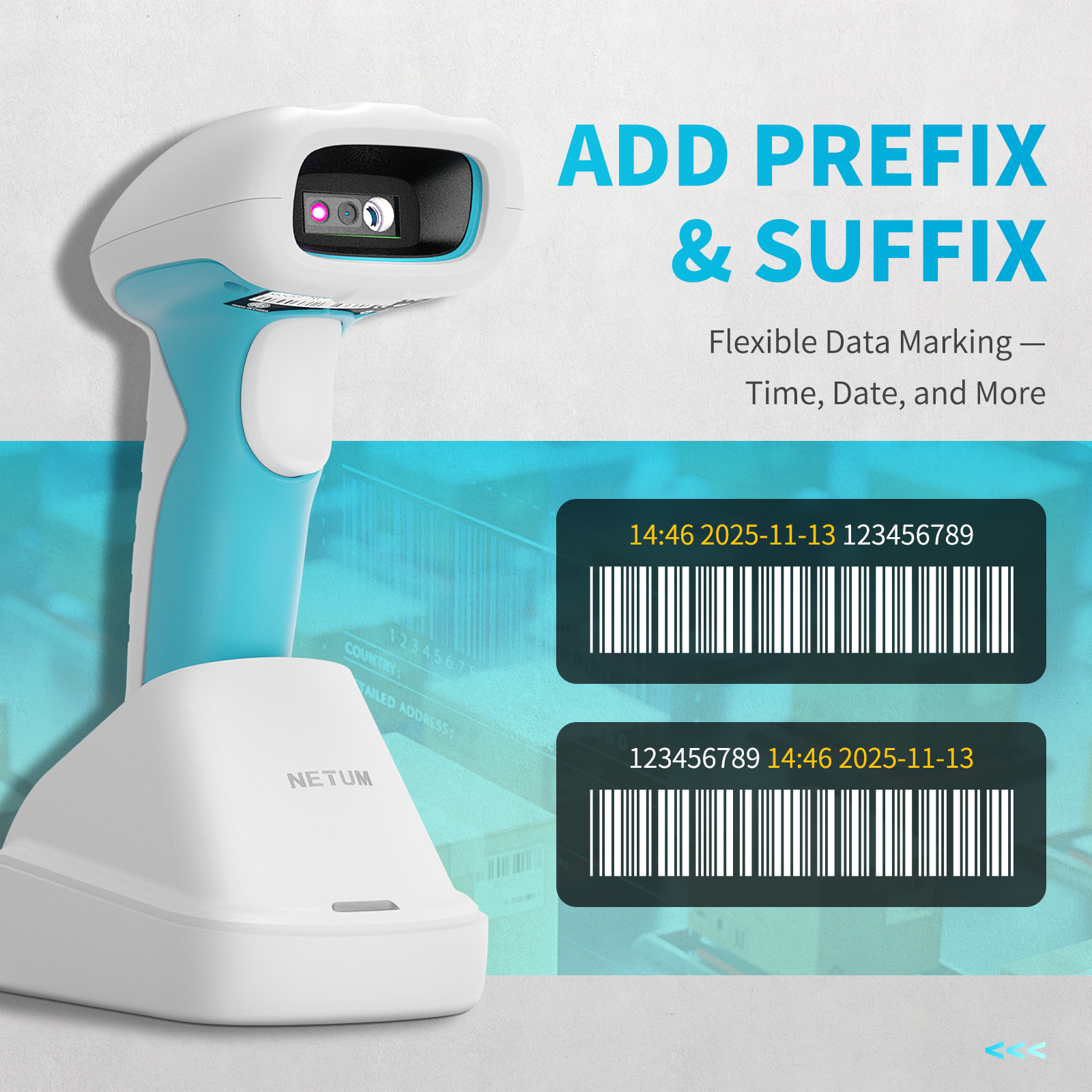 RD-1962 Wireless Barcode Scanner with Cradle