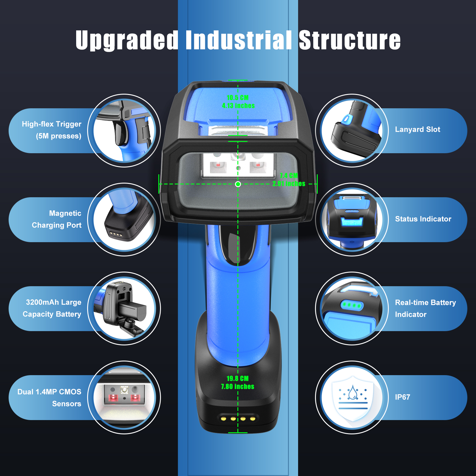 Handheld barcode scanner Handheld barcode scanner