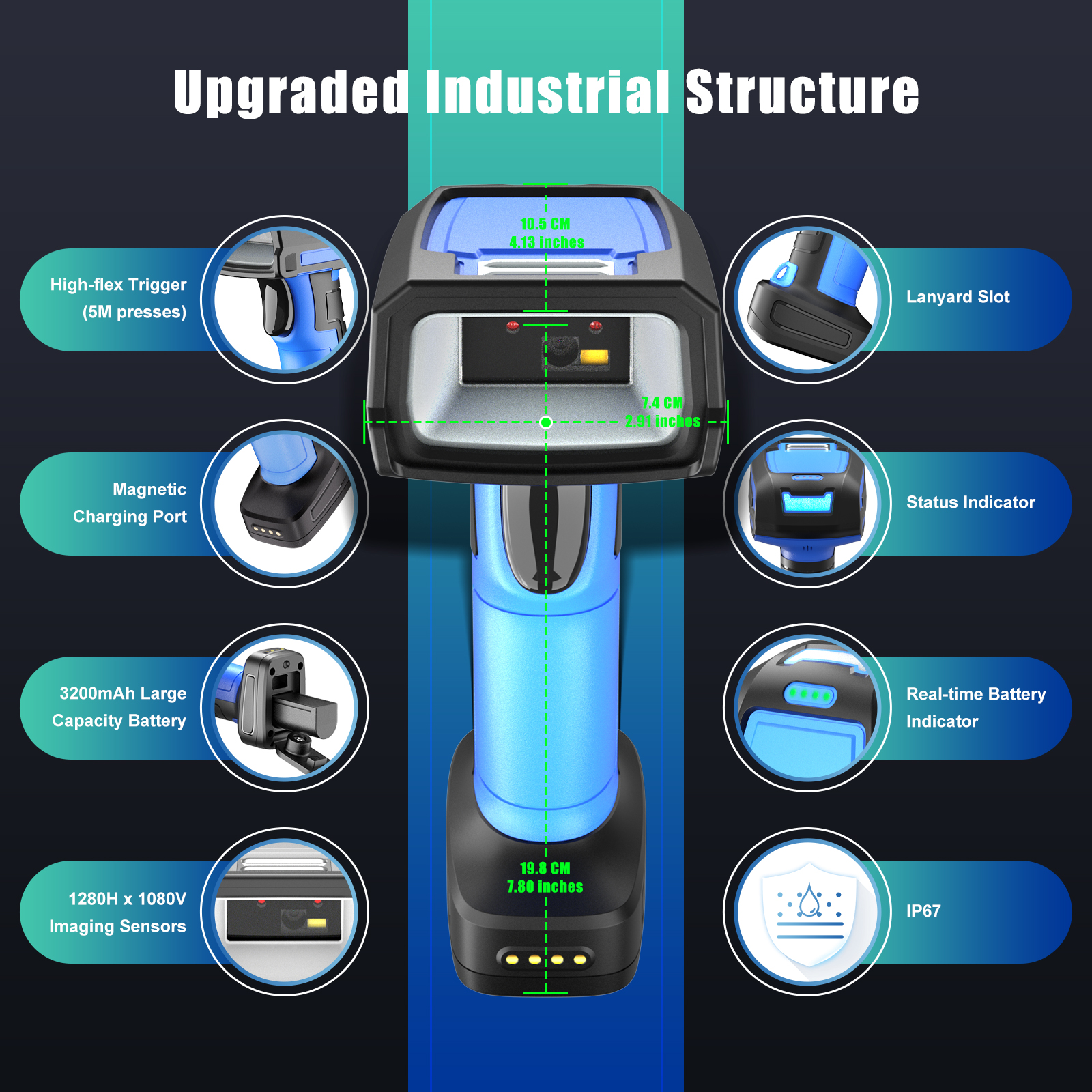Handheld barcode scanner Handheld barcode scanner
