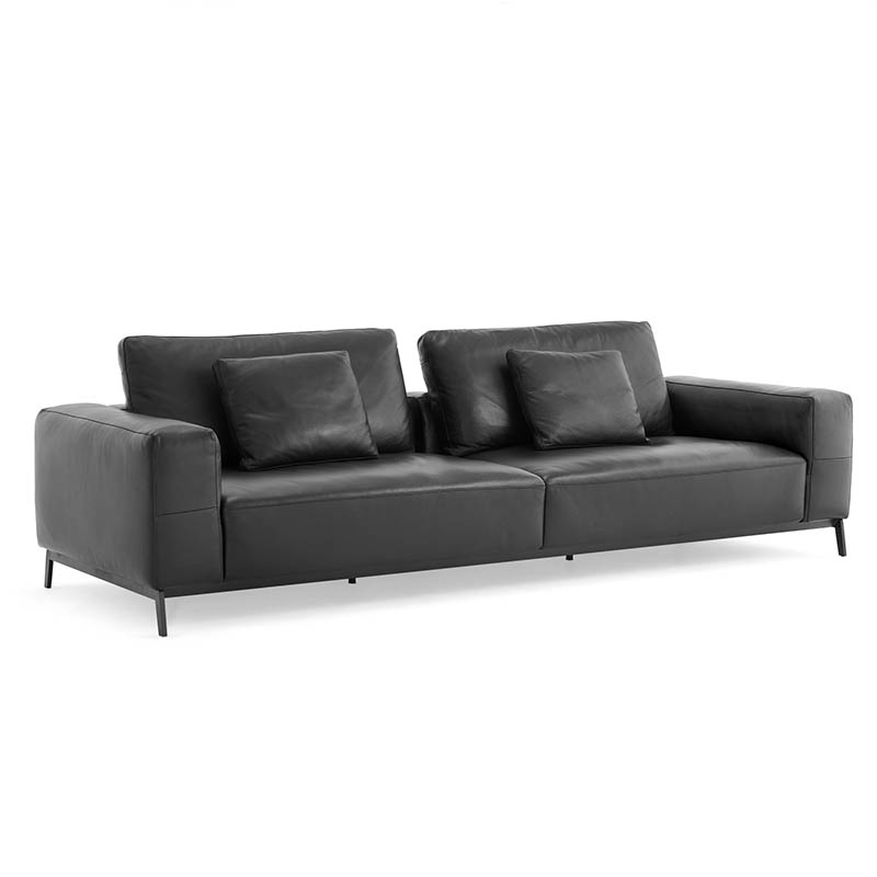 leather farmhouse couch