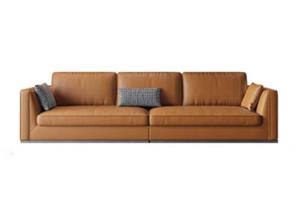 Nice Golden Luxury Leather Sofa Set