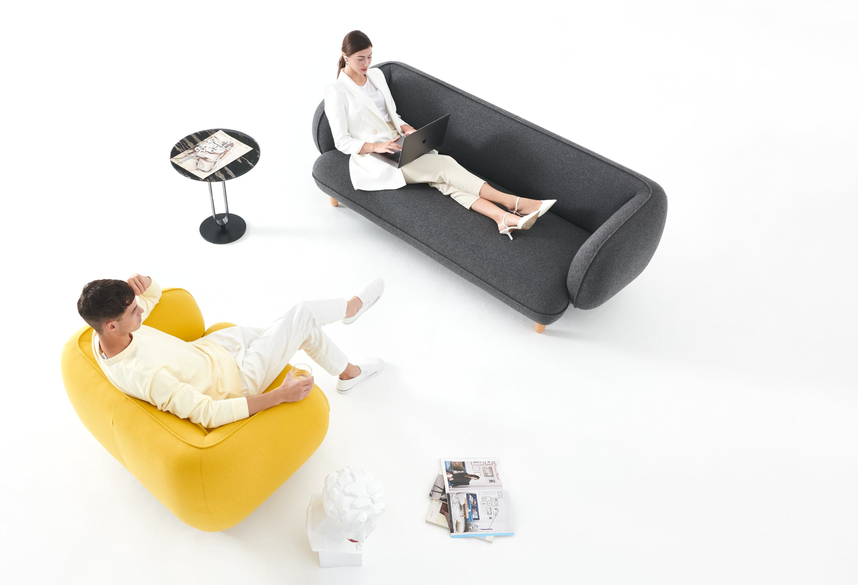 Elegant mini office sofa
