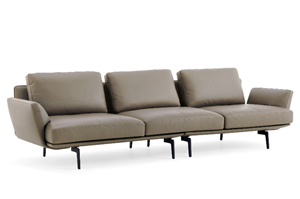 High-end leather corner sofa