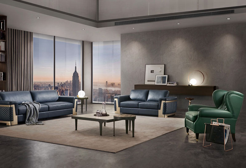 Muebles de sofá para el hogar para sala de estar moderna de lujo europeo
