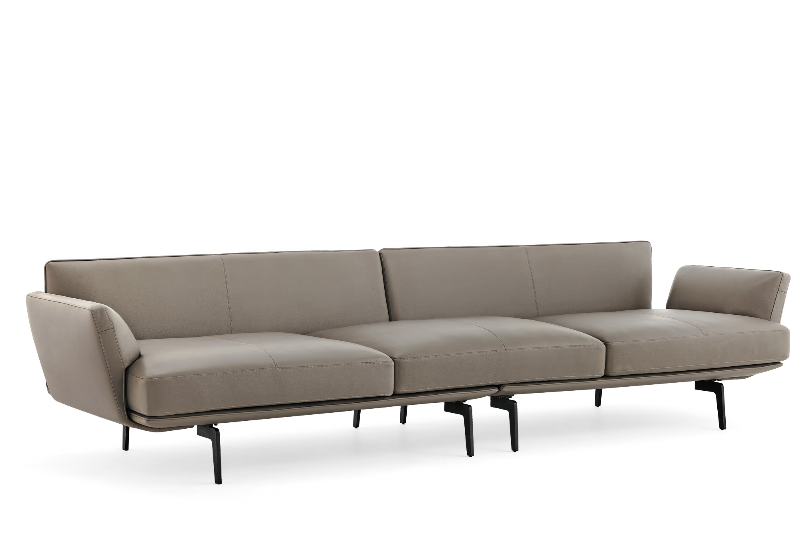 Light luxury living room leather sofa