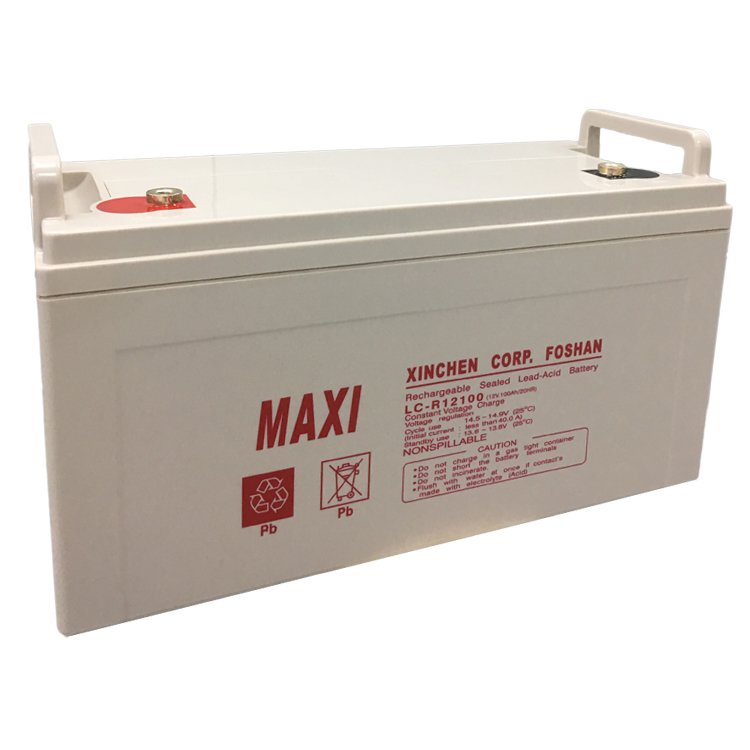 อายุการใช้งานยาวนานแบบชาร์จไฟได้ 12v 100ah UPS Lead Acid Battery
