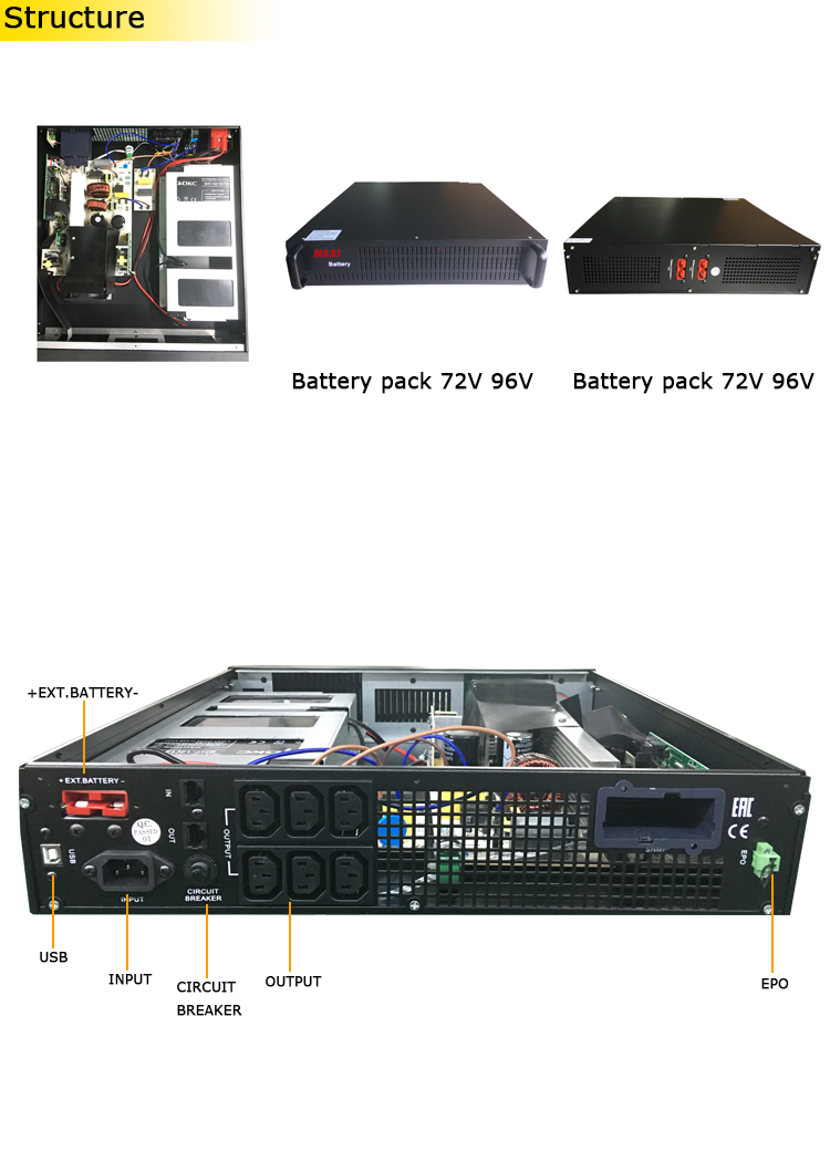 Supply 19inch High Frequency Online Rack Mount Ups 1kva Wholesale Factory -  Foshan Xinchen Electronic Co., Ltd.