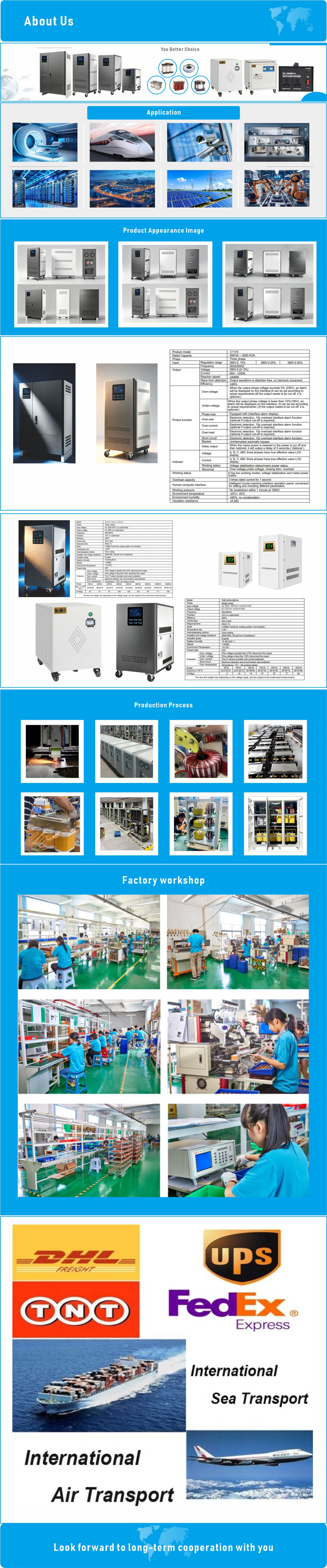 Static voltage stabilizer three phase 380V Static voltage stabilizer three phase 380V