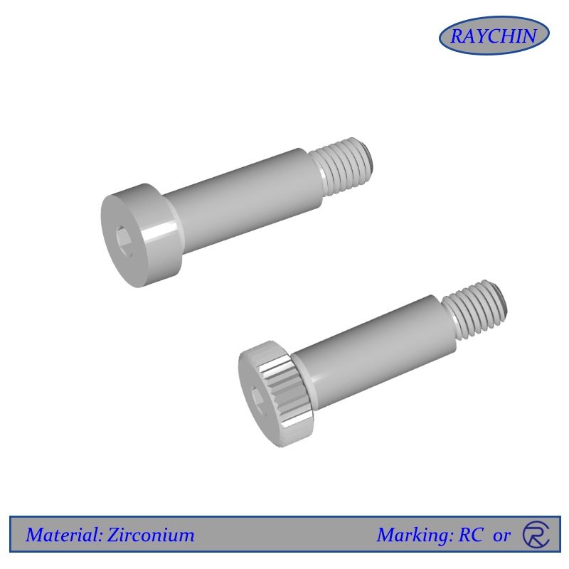 Zirconium Shoulder Bolts