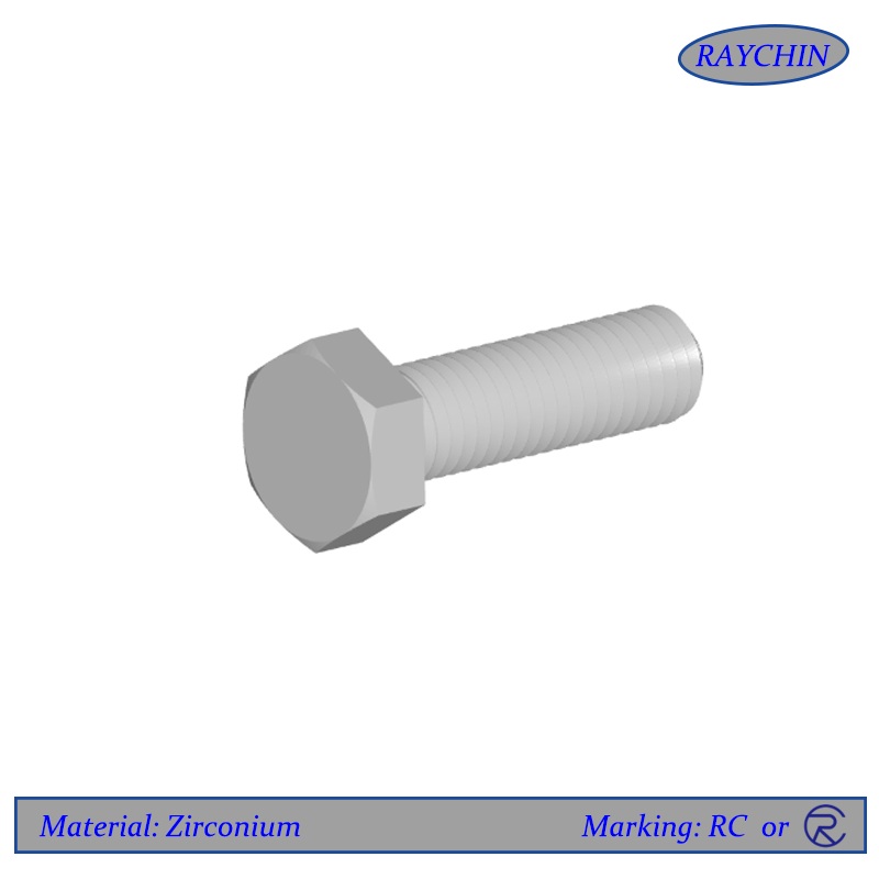 Zirconium Hex Cap Screws