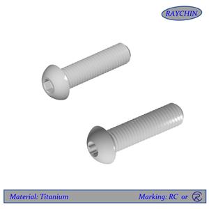 مسامير غطاء رأس زر التيتانيوم