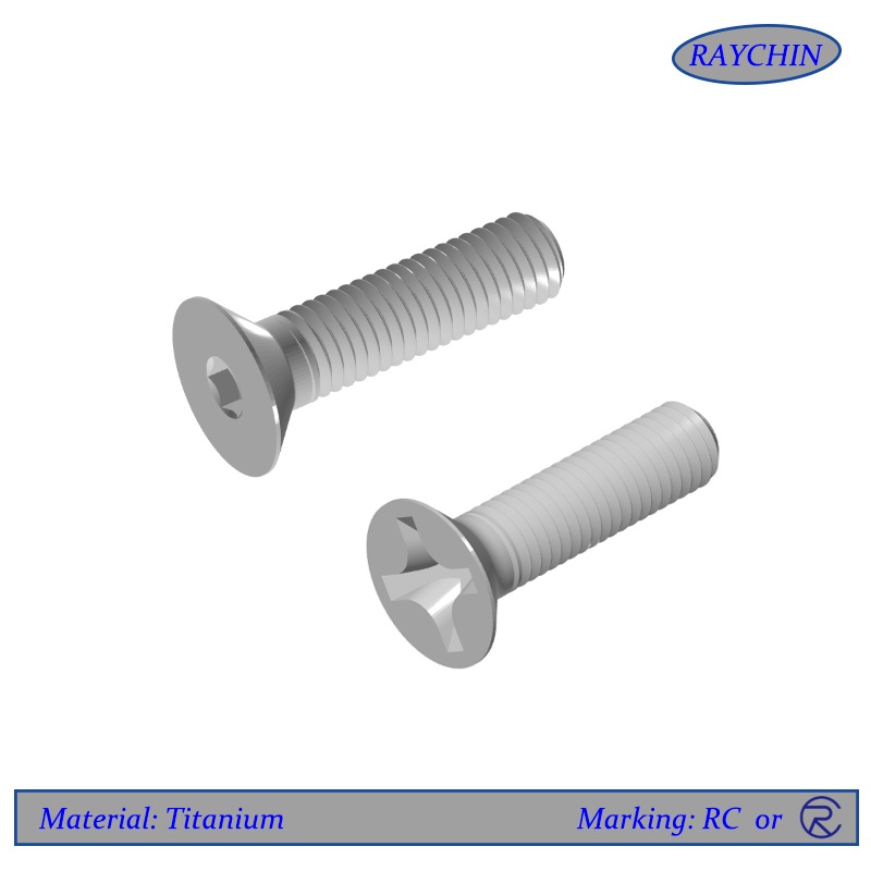 Titanium Flat Head Screws