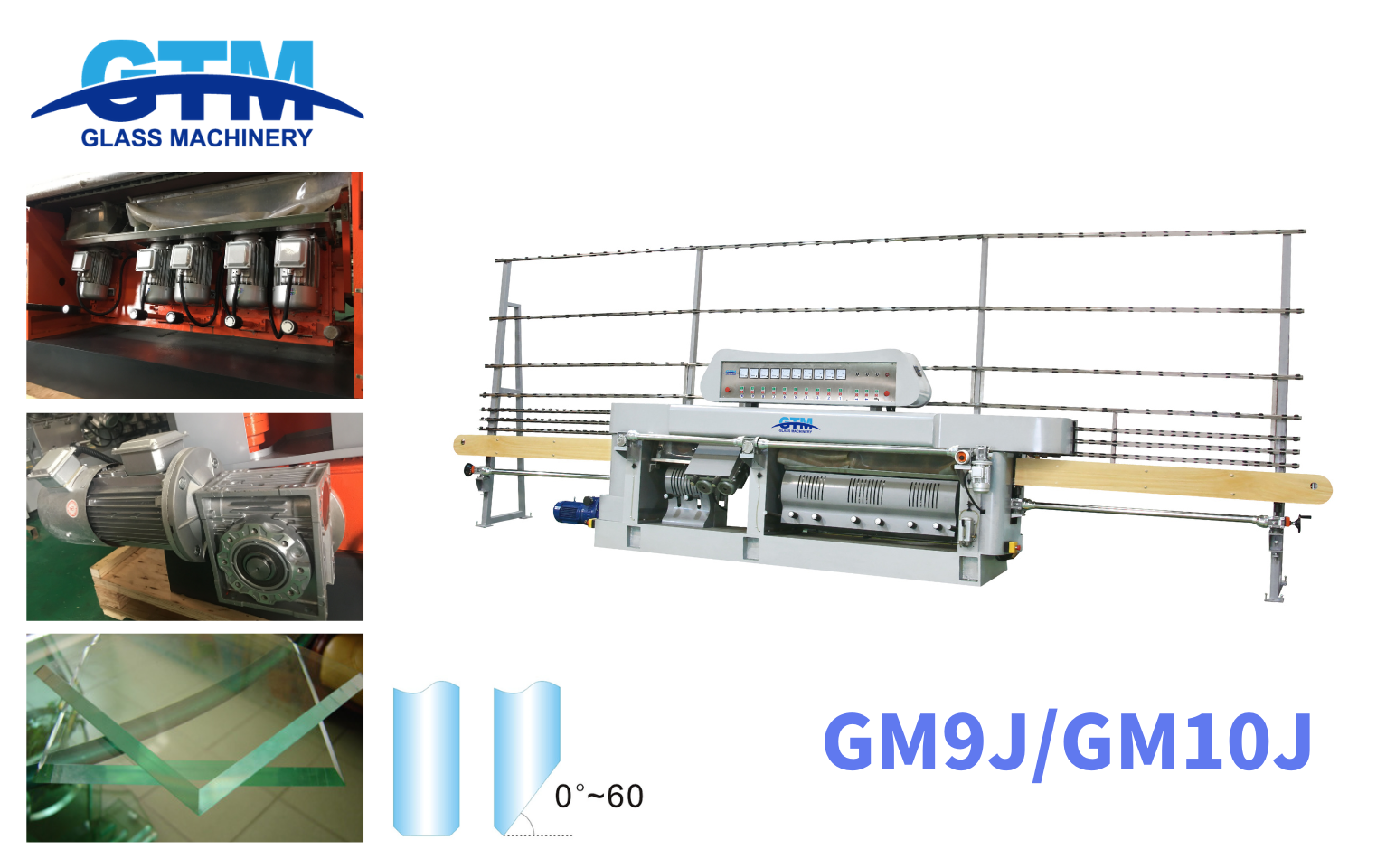 vertical glass flat edger and variable mitering machine