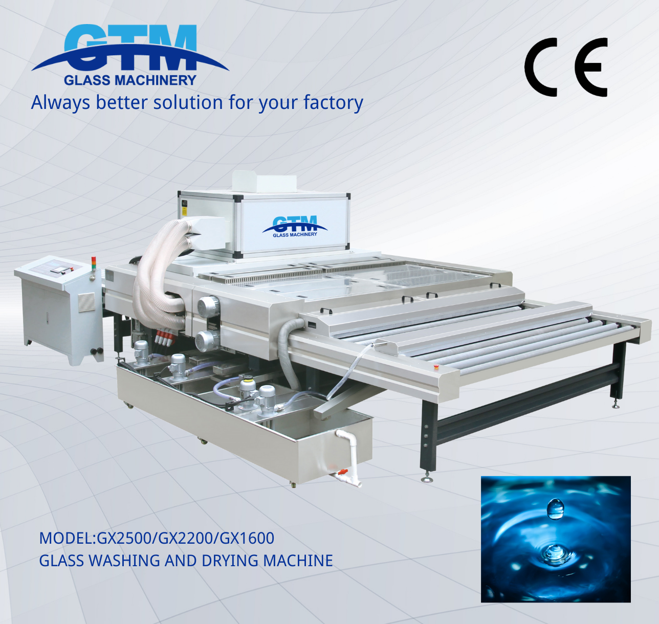 GX2500 Glass Washing and Drying Machine