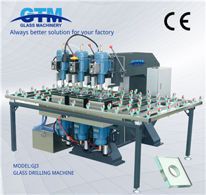 Công việc sáng tạo! Máy khoan kính ba đầu GJ3 cho cửa phòng tắm mở ra kỷ nguyên mới về gia công kính!